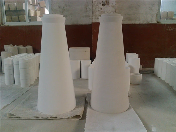 Mete rezistan Alumina seramik siklon